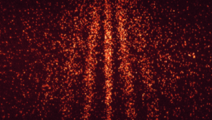 Das Interferenzbild von Phthalocyanine Molekülen. Quelle: (Juffmann et al. - Real-time single-molecule imaging of quantum interference, 2012)